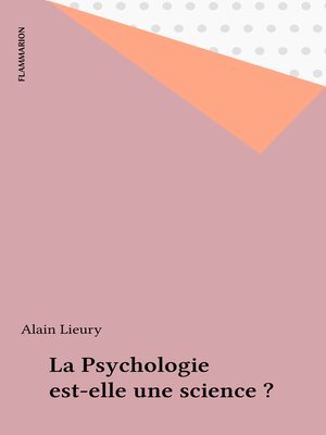 cover image of La Psychologie est-elle une science ?